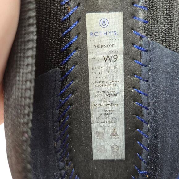 Rothy's Round Toe Black Knit Shoes Size: 9 - Picture 3 of 4